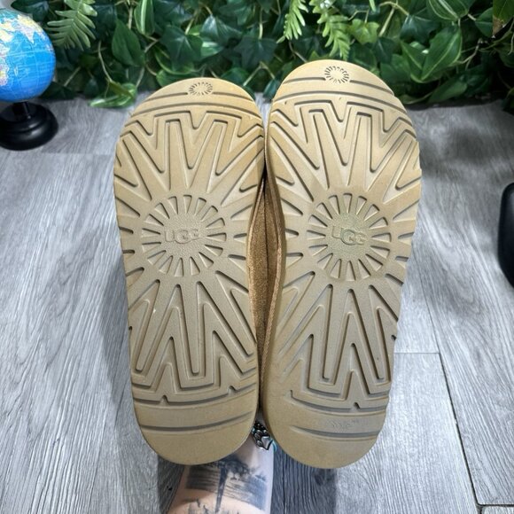 Men\'s Ugg Tasman Chestnut Light Brown Suede House Slippers Sz 11 (5950-CHE) main image 5